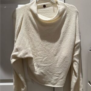 Free people Cream Cowl Neck Sweater